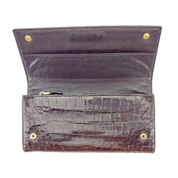 Miu Miu long wallet brown crocodile - Picture 5 of 6